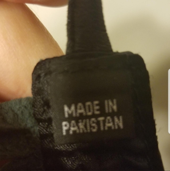 Vintage Y2K Aliza Outerwear Leather Fringe Black Halter Top size XS. - Picture 5 of 6